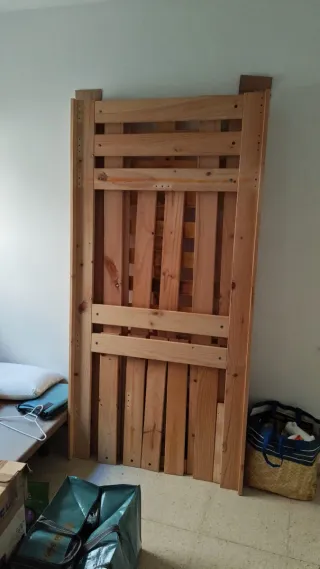 Litera madera natural 90cm