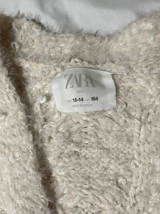 Cárdigan Zara niña 13-14 años nuevo crema