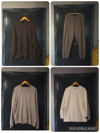 Ropa Chico Beige y Marrón.