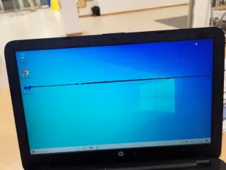 Ordenador HP Negro con raya en pantalla