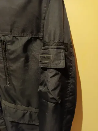 Plumífero chico negro/azul