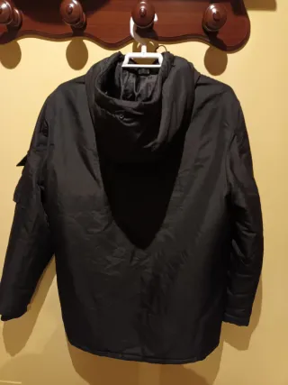 Plumífero chico negro/azul