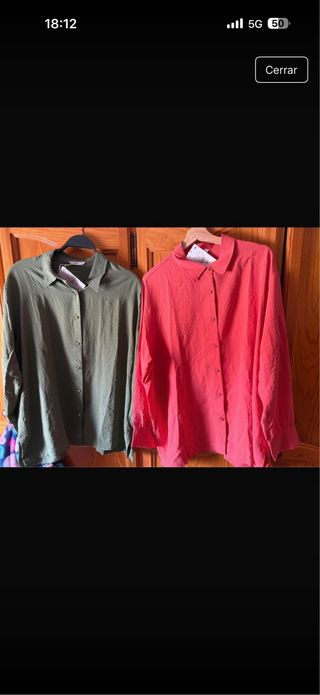 2 Camisas Verdes y Rojas