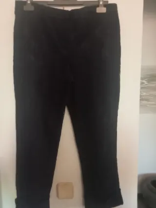 Pantalones Mango encaje azul marino Talla L