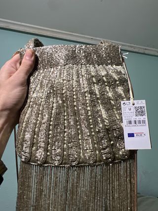 Bolso Hoss Intropia Dorado y Plateado