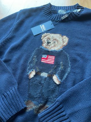 Jersey Polo Ralph Lauren Oso Bandera Mujer