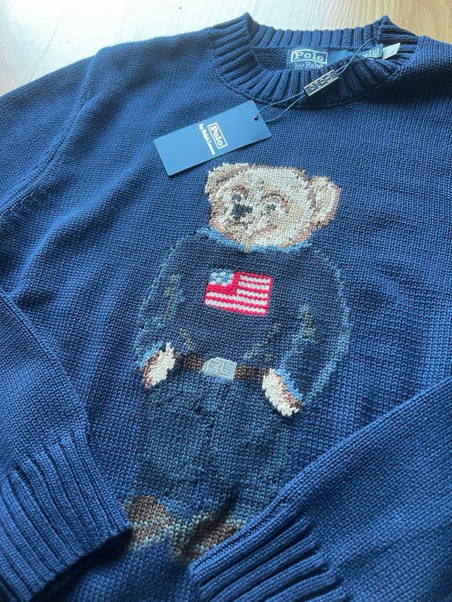 Jersey Polo Ralph Lauren Oso Bandera Mujer