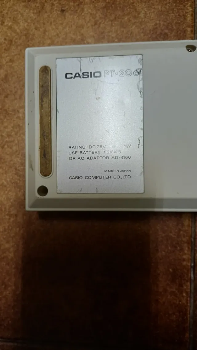Teclado Casio PT-20
