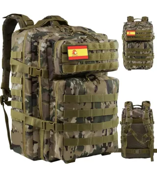 Mochila Táctica Roja Impermeable MOLLE