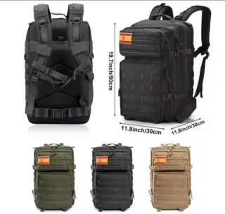 Mochila Táctica Roja Impermeable MOLLE