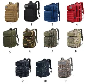 Mochila Táctica Roja Impermeable MOLLE