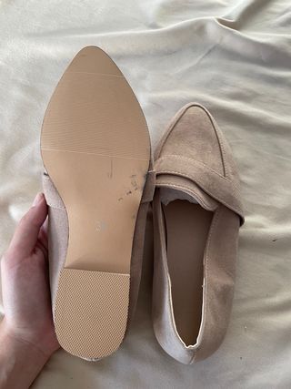 Mocasines beige talla 36