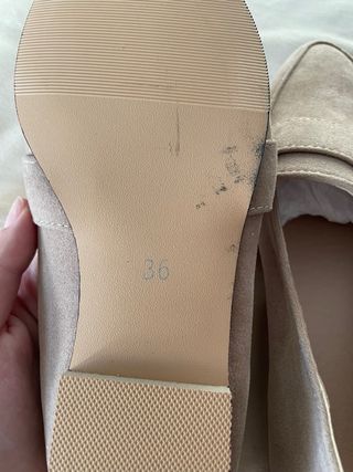 Mocasines beige talla 36