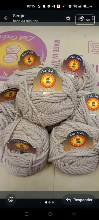 Lote 20 ovillos 50% lana Alaska 50gr