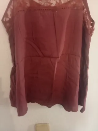 Top Shana encaje rosa Talla L