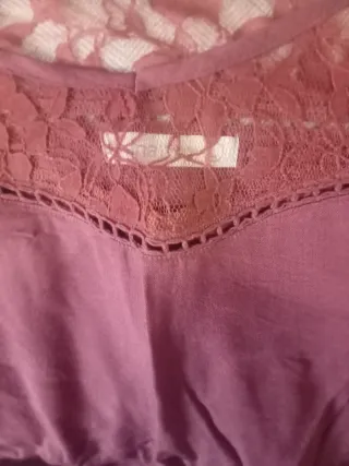 Top Shana encaje rosa Talla L