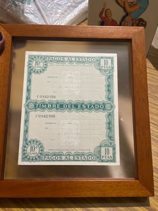 Timbre del Estado 10 Ptas Pago al Estado
