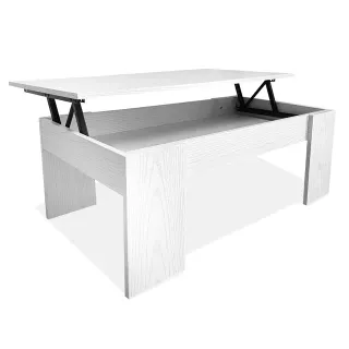 Mesa De Centro Elevable Blanco Ártico NUEVA