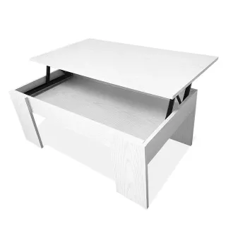 Mesa De Centro Elevable Blanco Ártico NUEVA