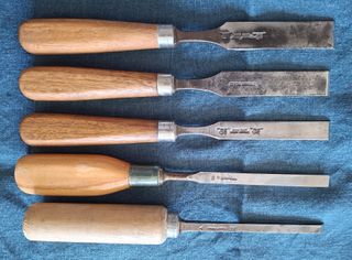 5 Formones Franceses Antiguos