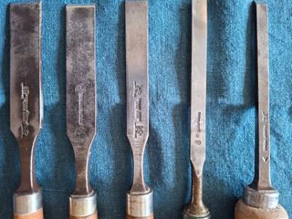 5 Formones Franceses Antiguos