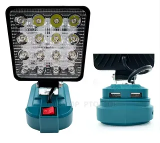 Foco LED Doble USB 10,5x10,5cm