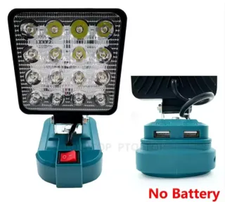 Foco LED Doble USB 10,5x10,5cm