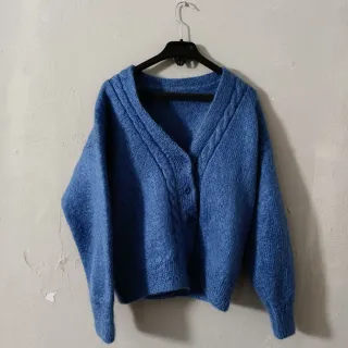 Chaqueta Lana Azul Talla M