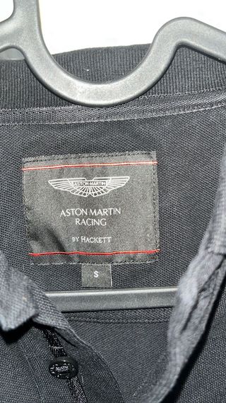 Camisa Polo Aston Martin Negra Talla M