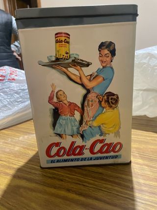 Lata metálica Cola Cao vintage