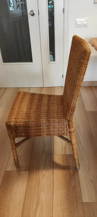 4 Sillas Ratán Natural