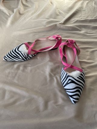 Bailarinas Talla 36 Cebra y Rosa