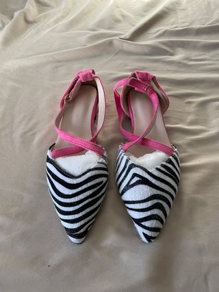 Bailarinas Talla 36 Cebra y Rosa