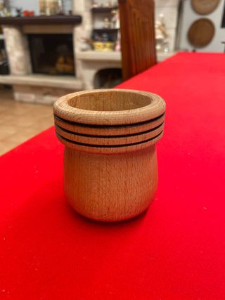 Porta candele in legno