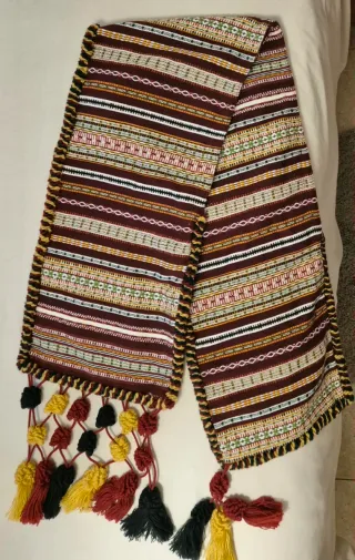 Manta Morellana Tejida 160x32 NIÑOS