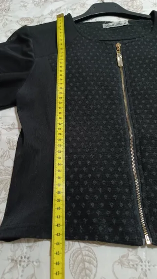 Giacca corta donna maniche trasparenti