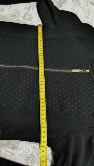 Giacca corta donna maniche trasparenti