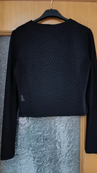 Giacca corta donna maniche trasparenti