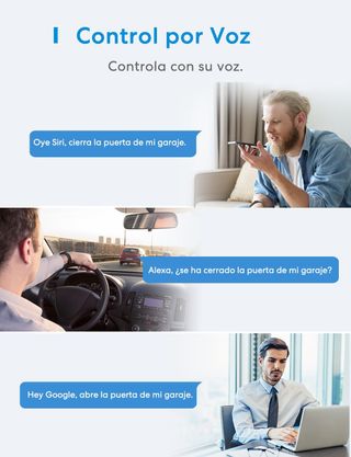 Meross Abridor de Puertas de Garaje Inteligente, C