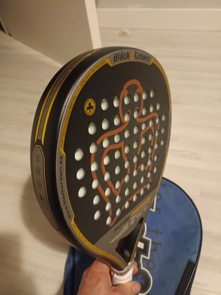 Pala padel black crown piton premium