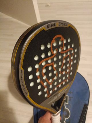 Pala padel black crown piton premium