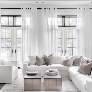 Topfinel Tende da Salone 2 Pezzi 245 Lunghezza Visillo