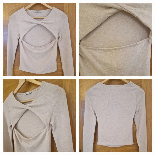 Conjunto beige de punto