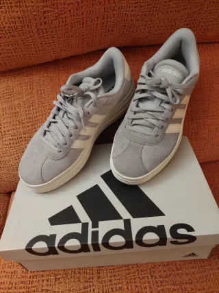 Zapatillas Adidas VL Court Bold Mujer Gris claro