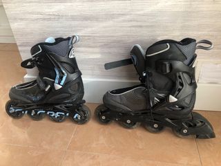 Patines en línea Rollerblade negros y azules