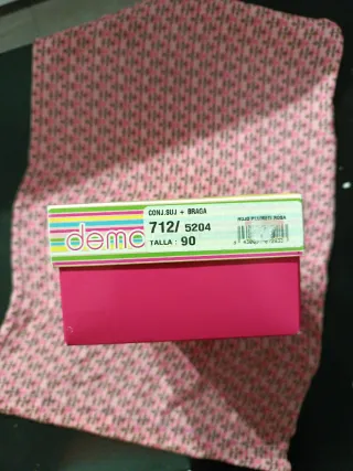 Conjunto infantil sujetador y braguita T.90