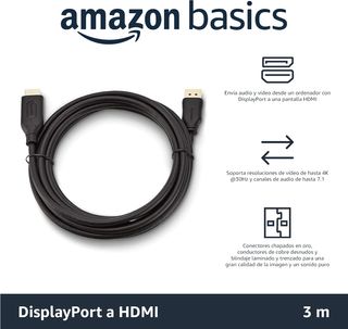Amazon Basics Cable DisplayPort (Fuente) a HDMI (P