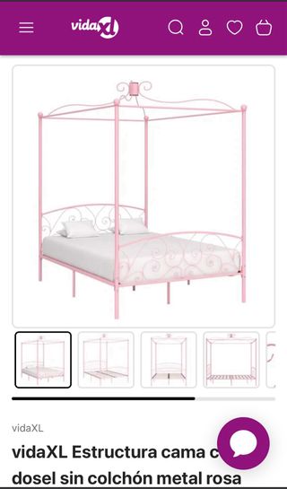 Estructura cama dosel 140x200 cm