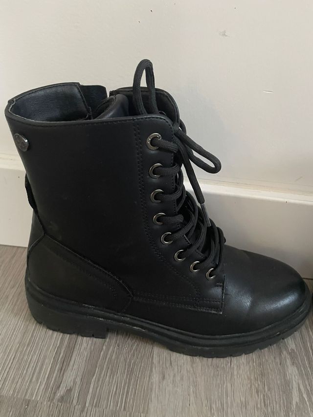 Botas militares negras mujer
