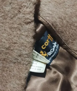 Abrigo de alpaca y mohair mujer El Corte Inglés